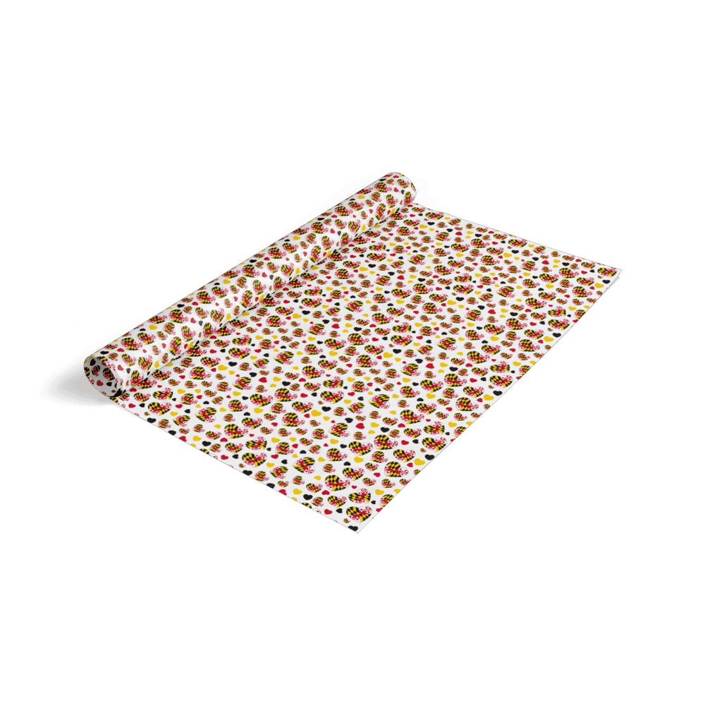 Maryland Heart Pattern (White) / Tissue Paper Pack - Route One Apparel