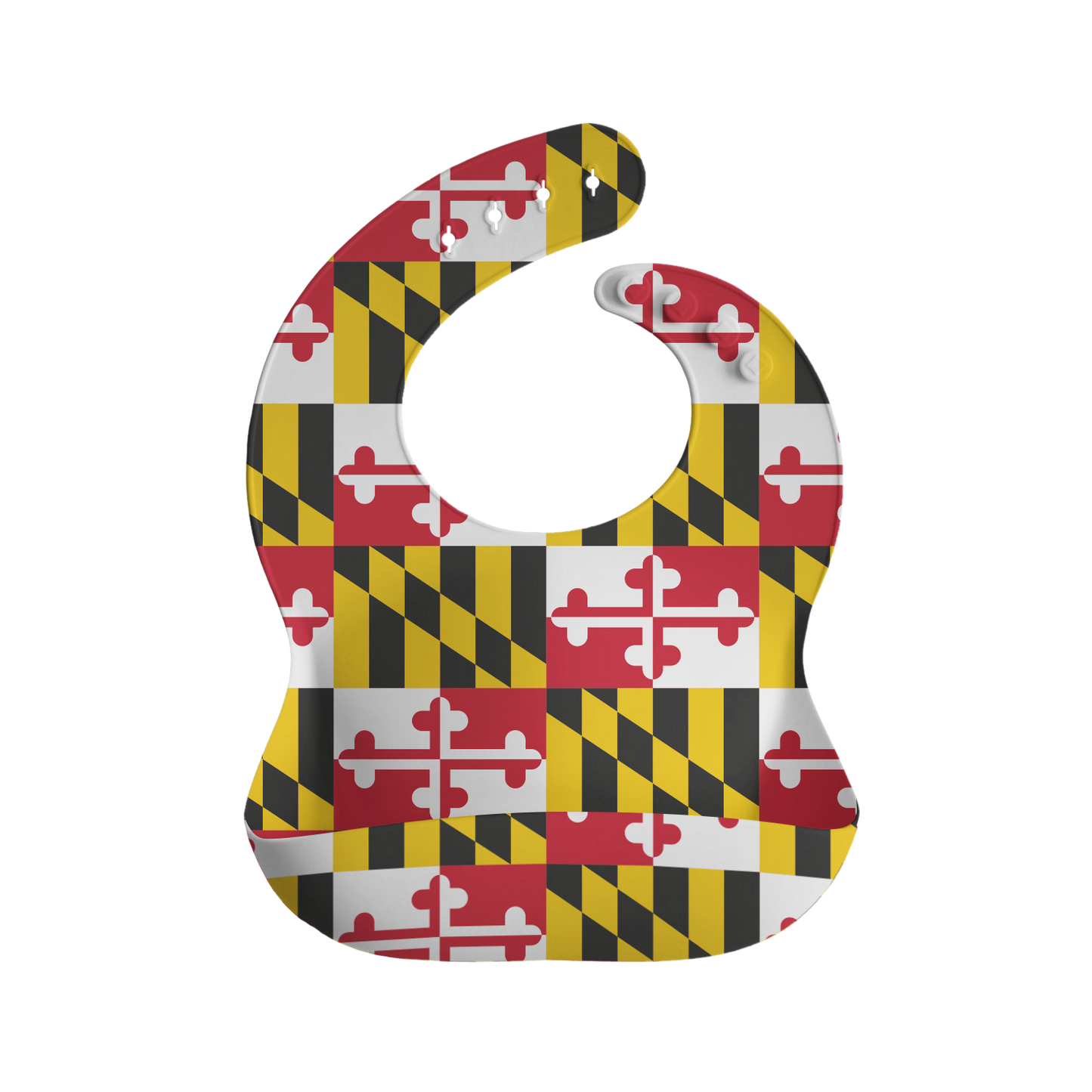 Maryland Flag / Silicone Baby Bib - Route One Apparel