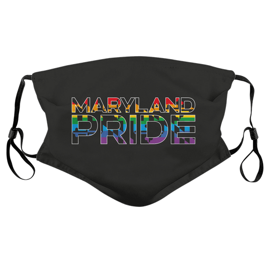 Maryland PRIDE (Black) / Face Mask - Route One Apparel
