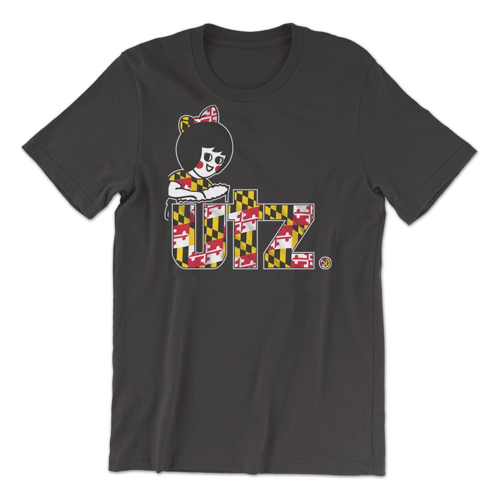 Maryland Flag Utz Logo (Black) / Shirt - Route One Apparel