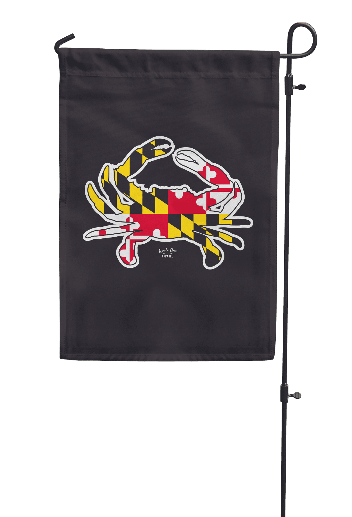 Maryland Full Flag Crab (Black) / Garden Flag - Route One Apparel