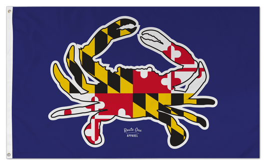 Maryland Full Flag Crab (Navy) / Flag - Route One Apparel