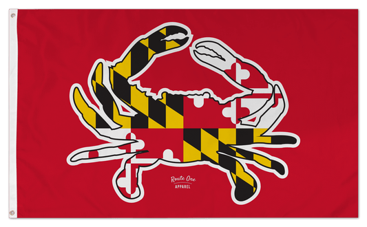 Maryland Full Flag Crab (Red) / Flag - Route One Apparel