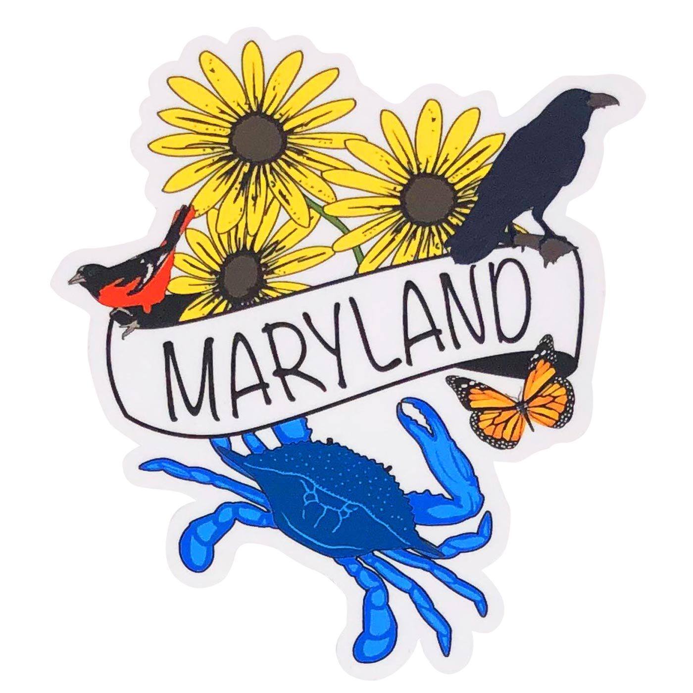 Maryland Icons / Sticker - Route One Apparel