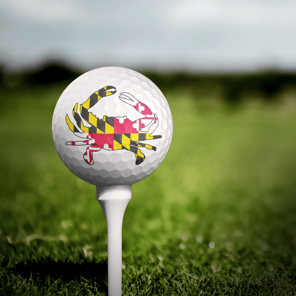 Maryland Full Flag Crab / Golf Balls - Route One Apparel