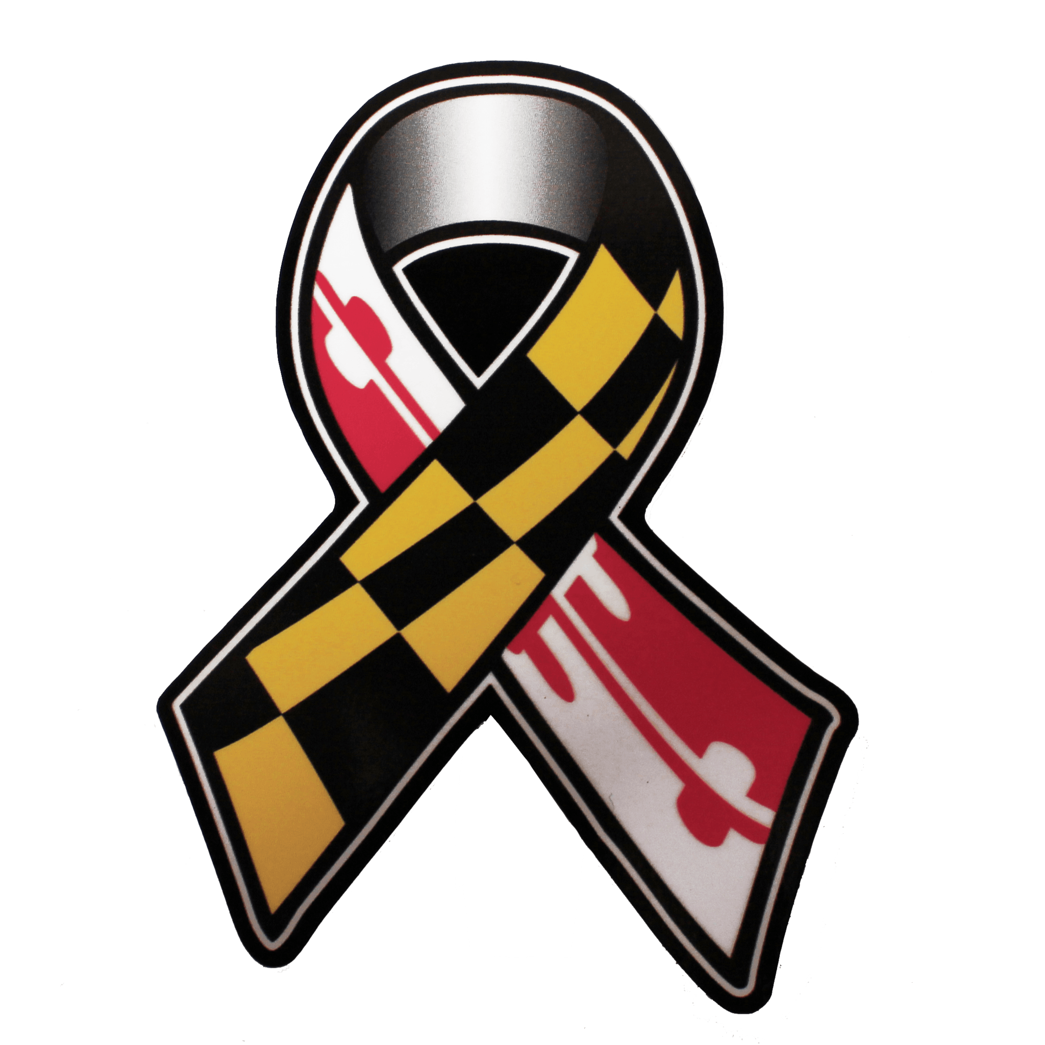 Maryland Flag Ribbon / Sticker - Route One Apparel
