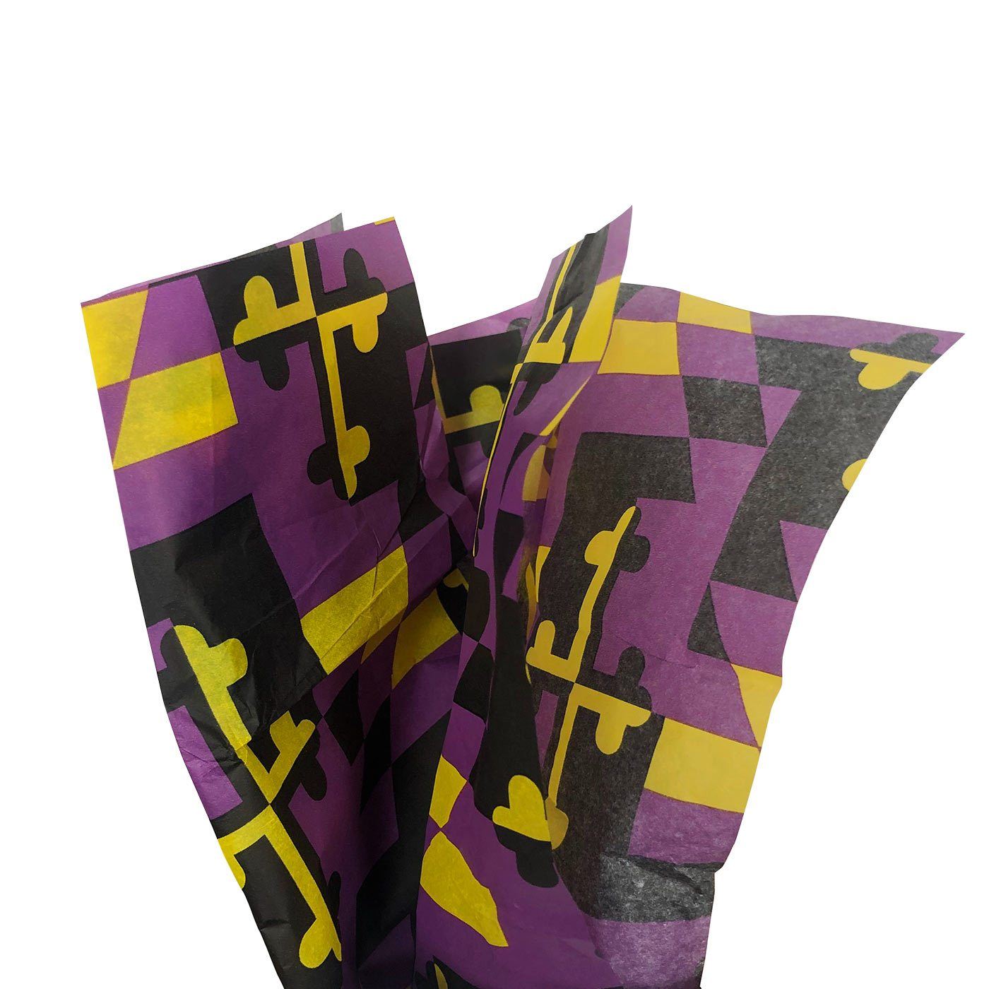 Purple & Gold Maryland Flag / Tissue Paper Pack - Route One Apparel