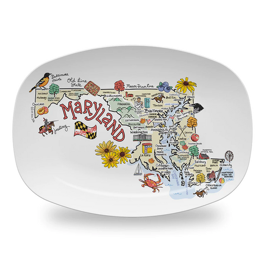Maryland Map / Platter - Route One Apparel