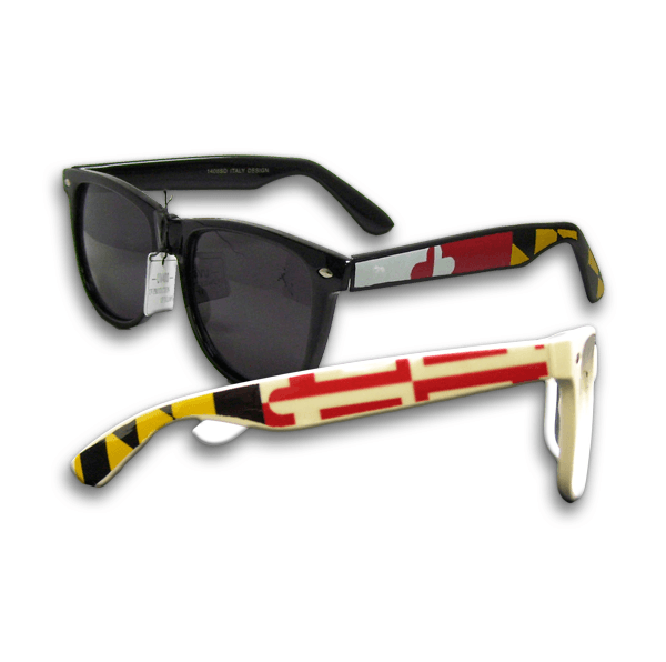 Maryland Flag Stretch Sides (Black) / Shades - Route One Apparel