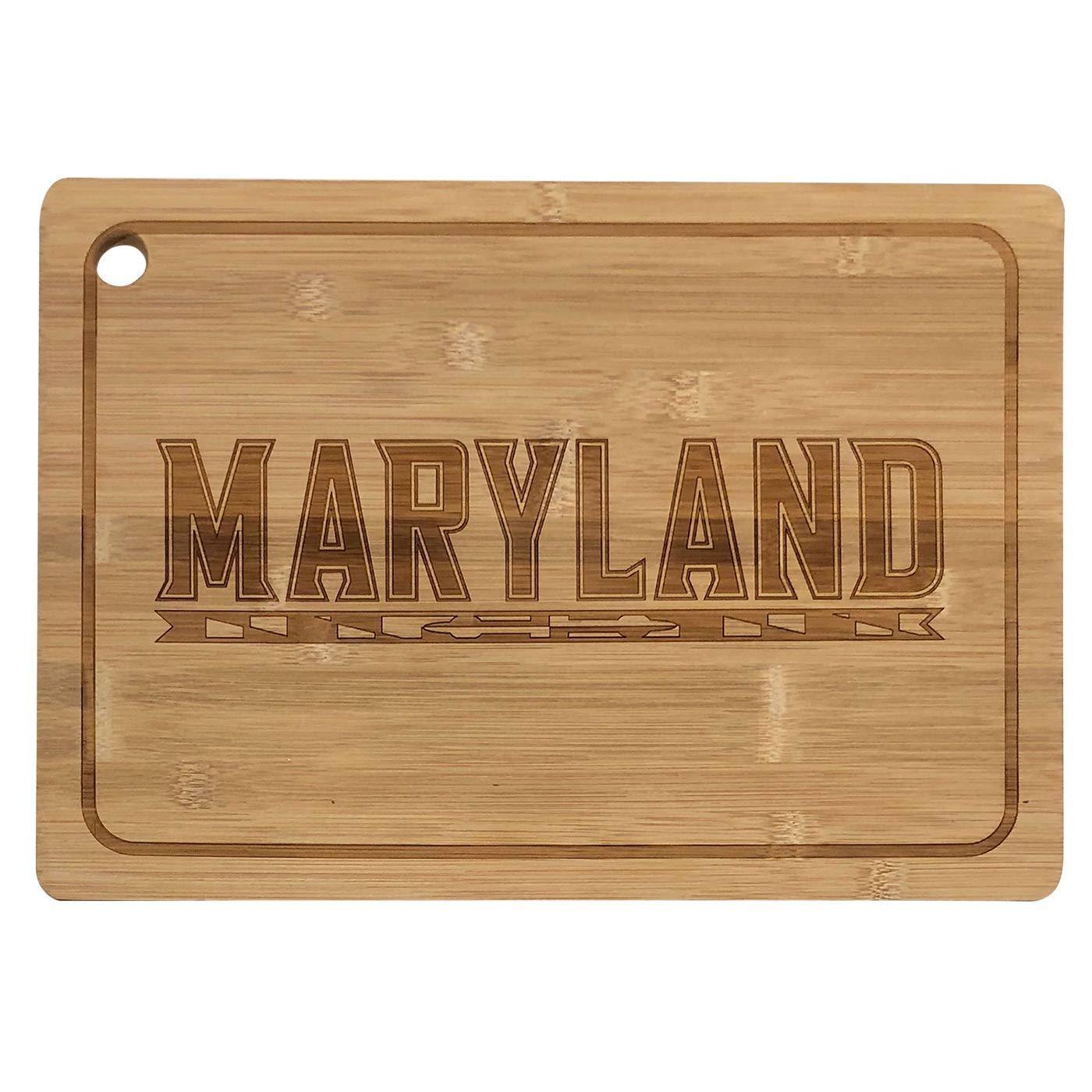 UMD Athletic Logo / Bamboo Cutting Board - Route One Apparel