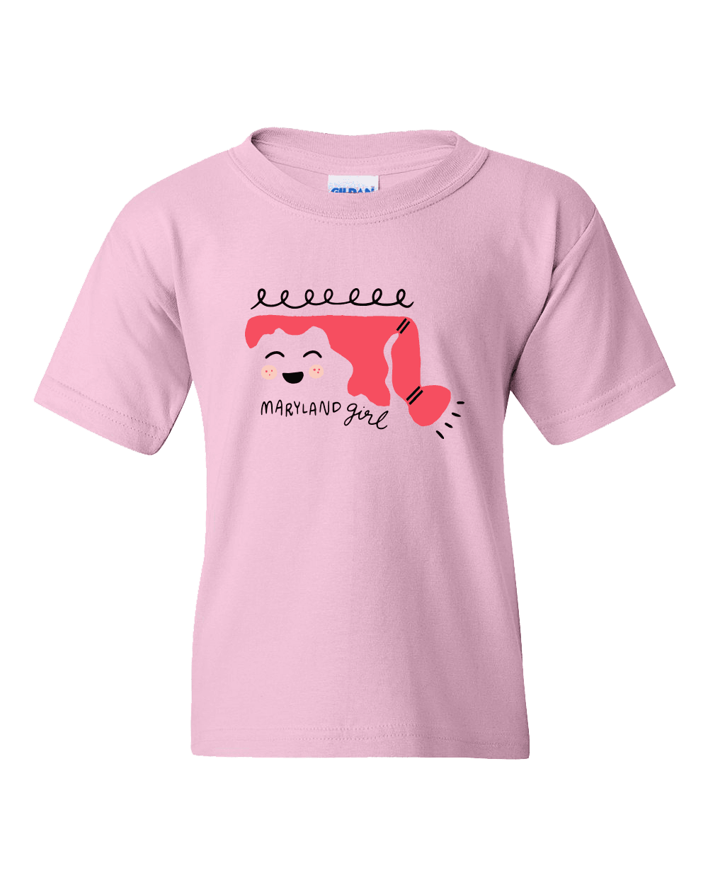 Maryland Girl (Light Pink) / *Youth* Shirt - Route One Apparel