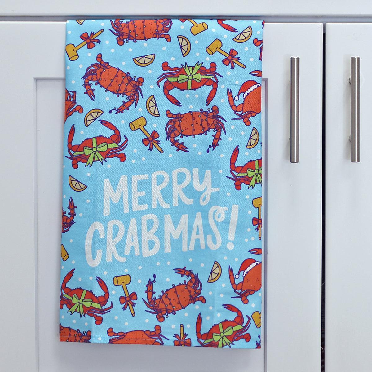 Merry Crabmas / Kitchen Towel - Route One Apparel