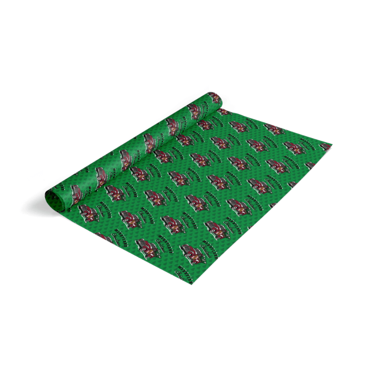 Merryland Christmas Truck Pattern (Green) / Tissue Paper Pack - Route One Apparel
