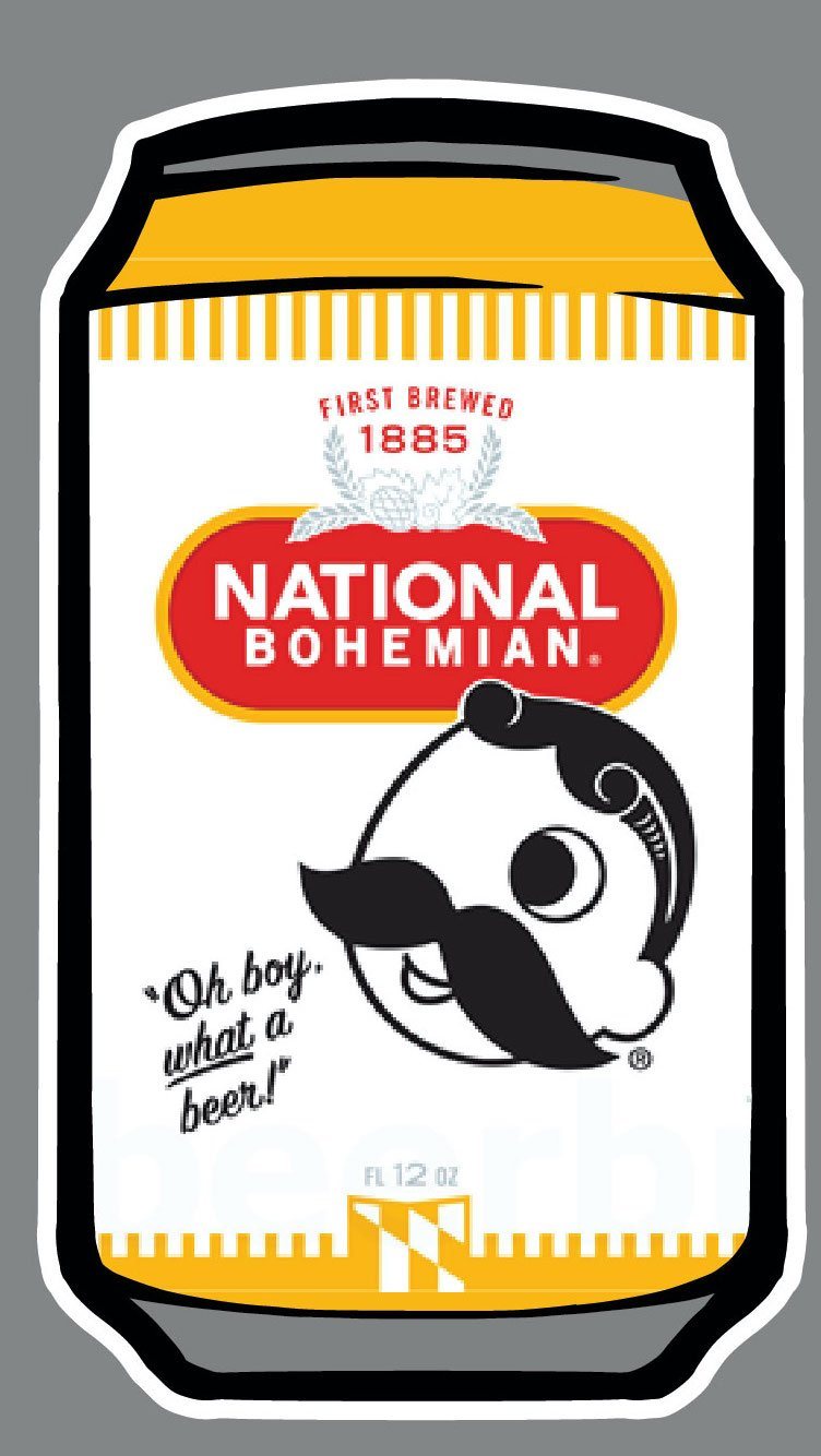 National Bohemian Can / Sticker - Route One Apparel