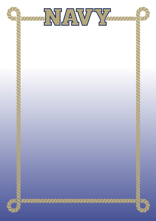 Naval Academy Rope Outline / Notepad - Route One Apparel