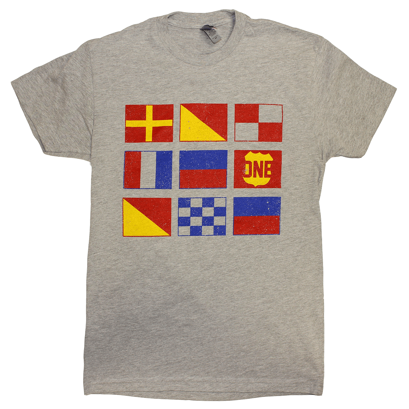 Boat Flag (Heather Grey) / Shirt - Route One Apparel