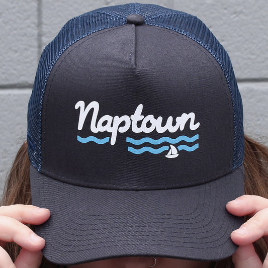 Naptown (Navy Blue) / Baseball Hat - Route One Apparel