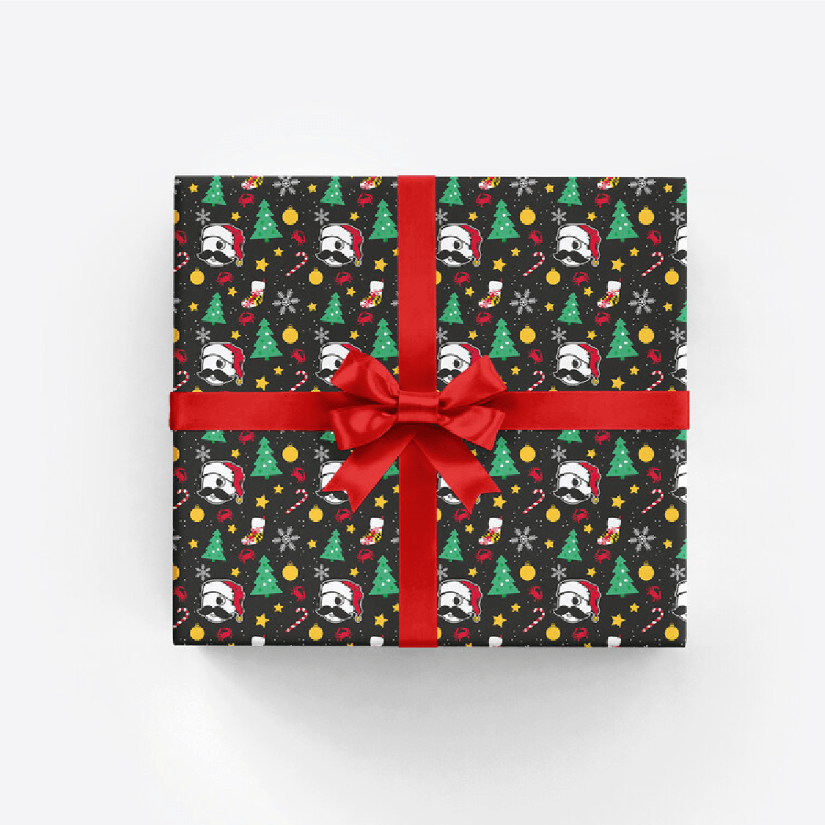 Natty Boh Christmas (Black) / Gift Wrap - Route One Apparel