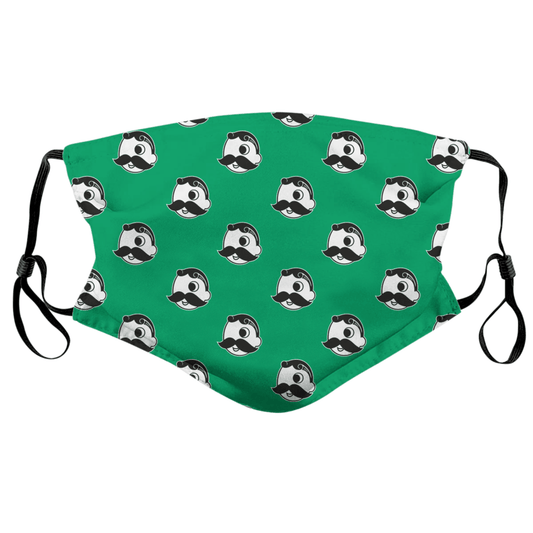 Natty Boh Logo Pattern (Green) / Face Mask - Route One Apparel