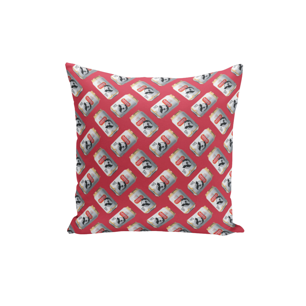 Natty Boh Can Pattern (Red) / Throw Pillow - Route One Apparel