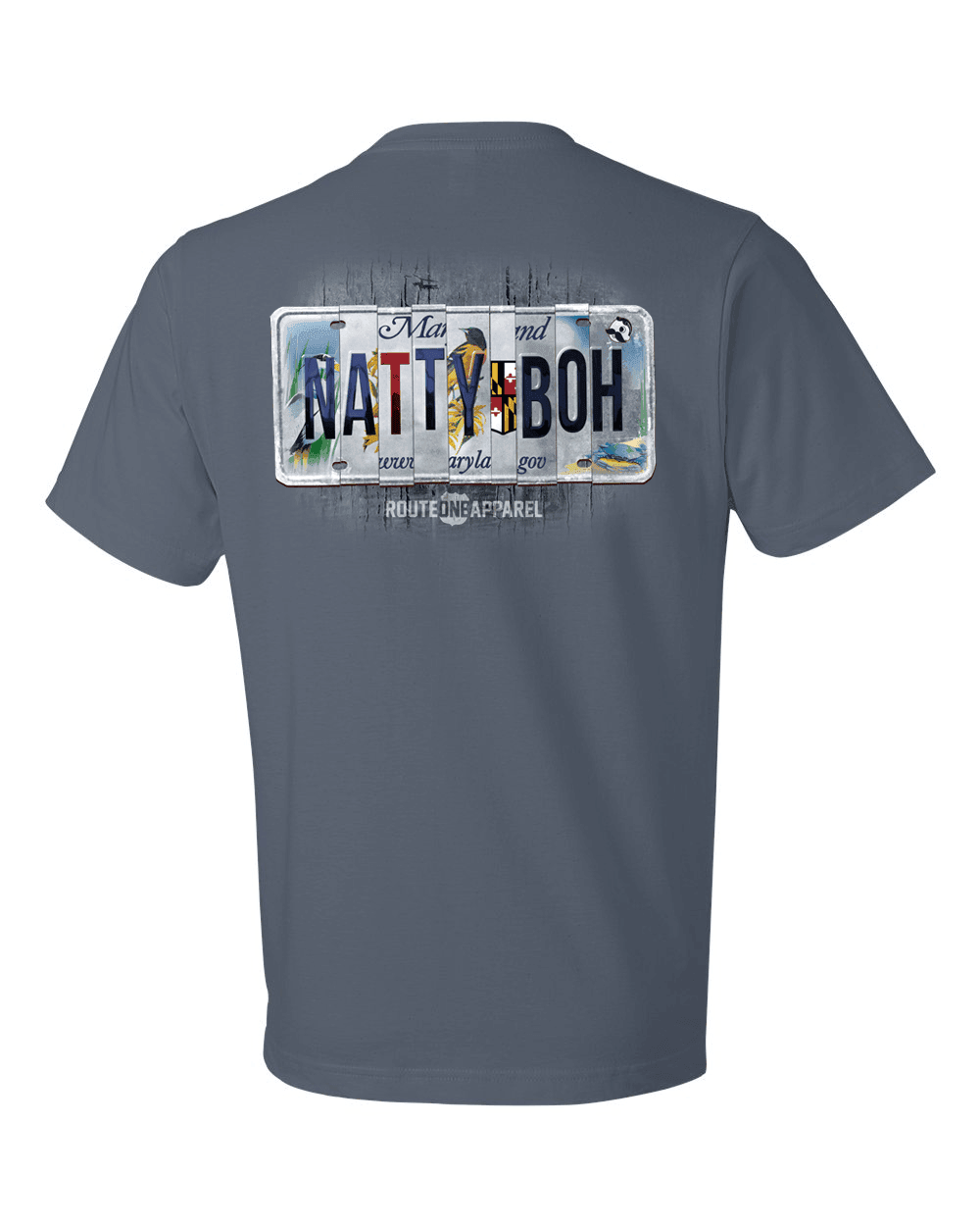 Natty Boh License Plate (Lake) / Shirt - Route One Apparel