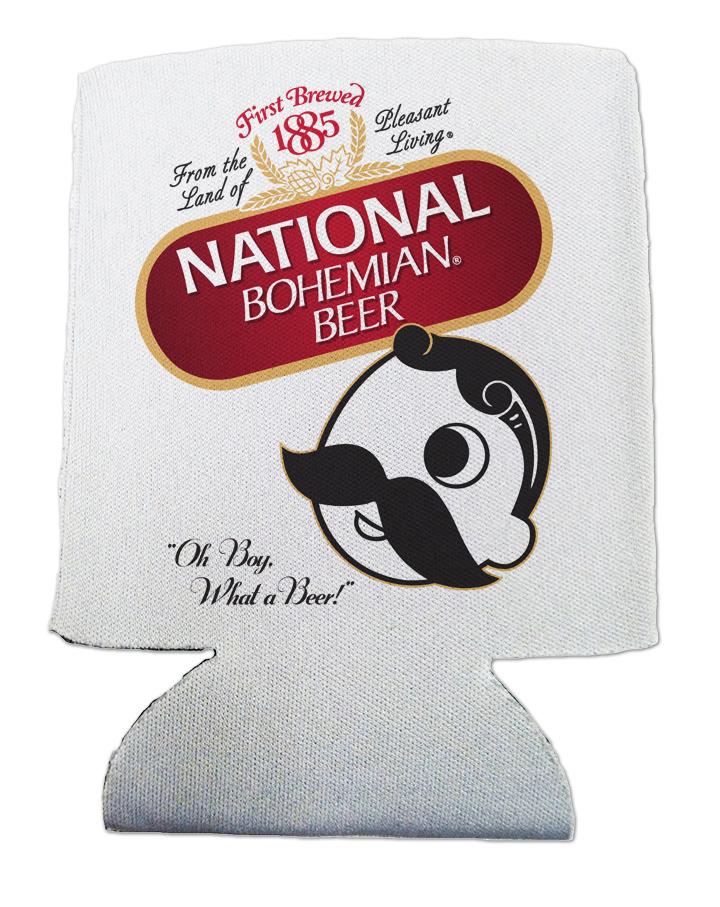 National Bohemian Beer (White) / Can Cooler - Route One Apparel