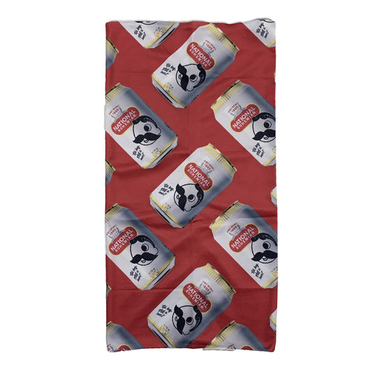 Natty Boh Can Pattern (Red) / Neck Gaiter - Route One Apparel