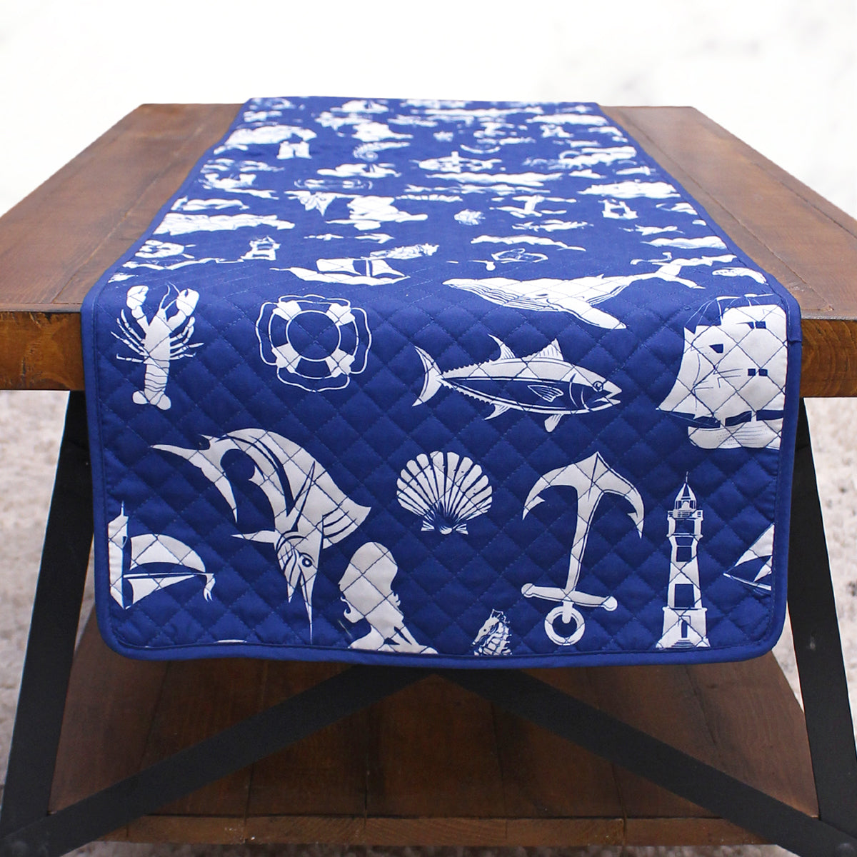 Nautical Pattern (Quilted) / Table Runner - Route One Apparel