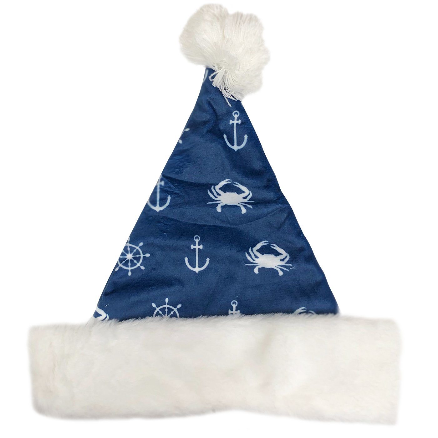 Nautical Crab and Anchor (Blue) / Santa Hat - Route One Apparel