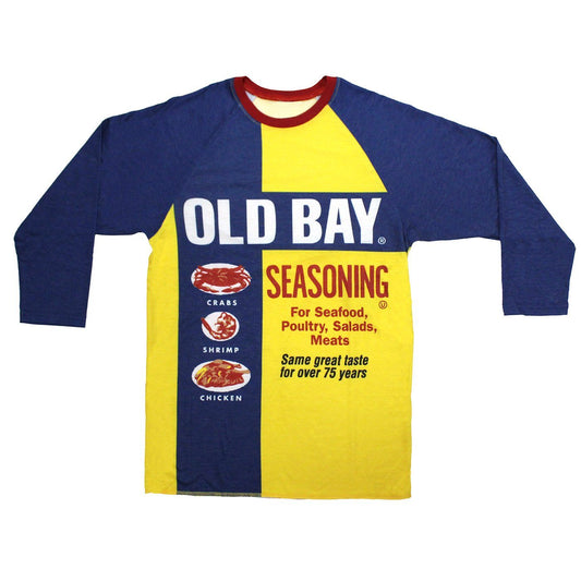 Old Bay Can (Blue) / Baseball Jersey Shirt - Route One Apparel