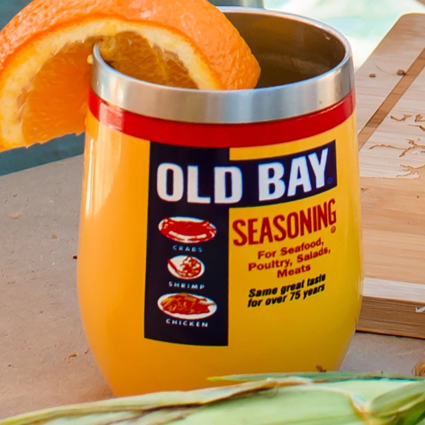 Old Bay Can (Yellow) / Small Wine Tumbler - Route One Apparel