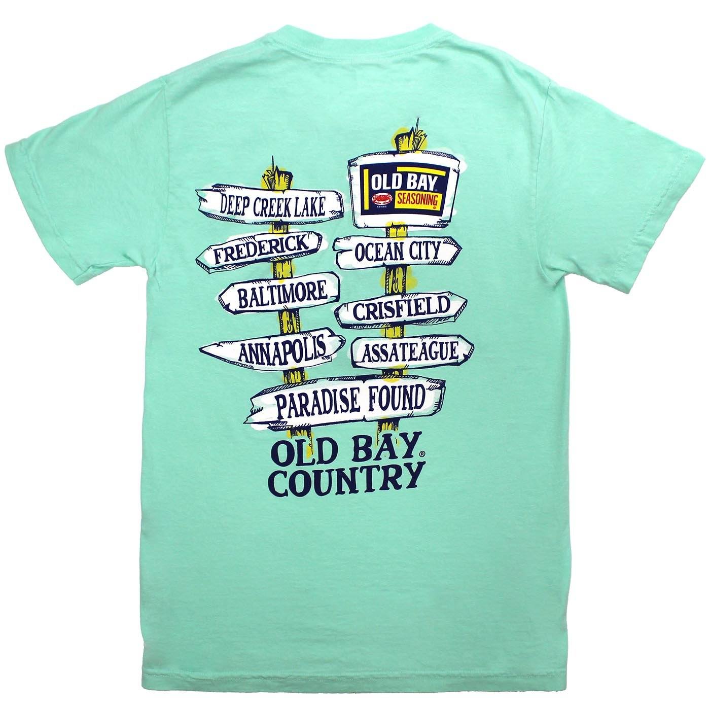 Old Bay Direction Sign (Island Reef) / Shirt - Route One Apparel
