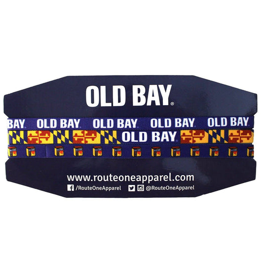 Old Bay 3 Piece / Thin Athletic Headband - Route One Apparel