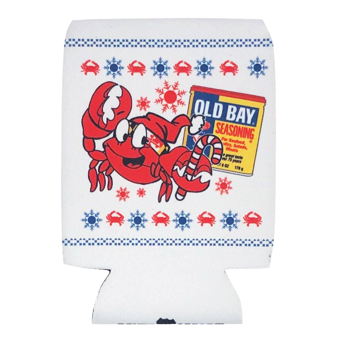 Crabby Holiday (White) / Can Cooler - Route One Apparel