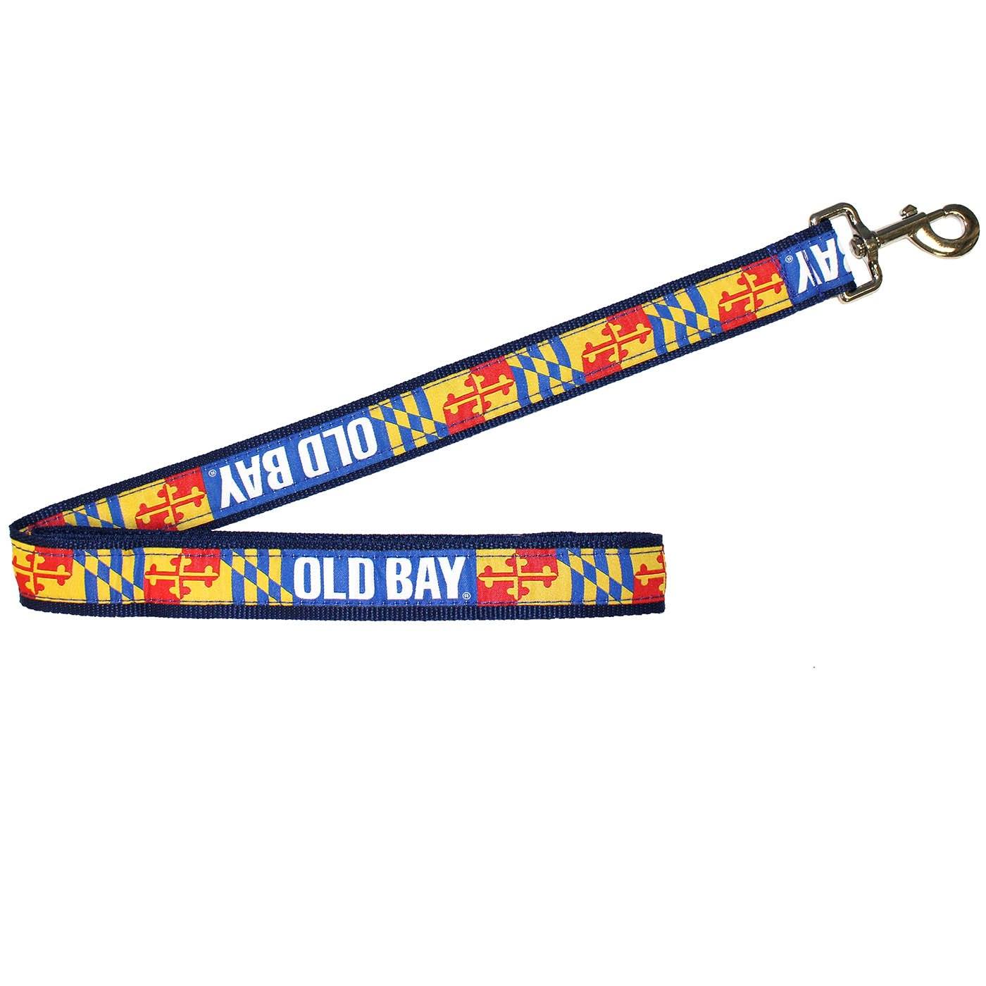 Old Bay Stripe with Maryland Flag / Dog Leash - Route One Apparel
