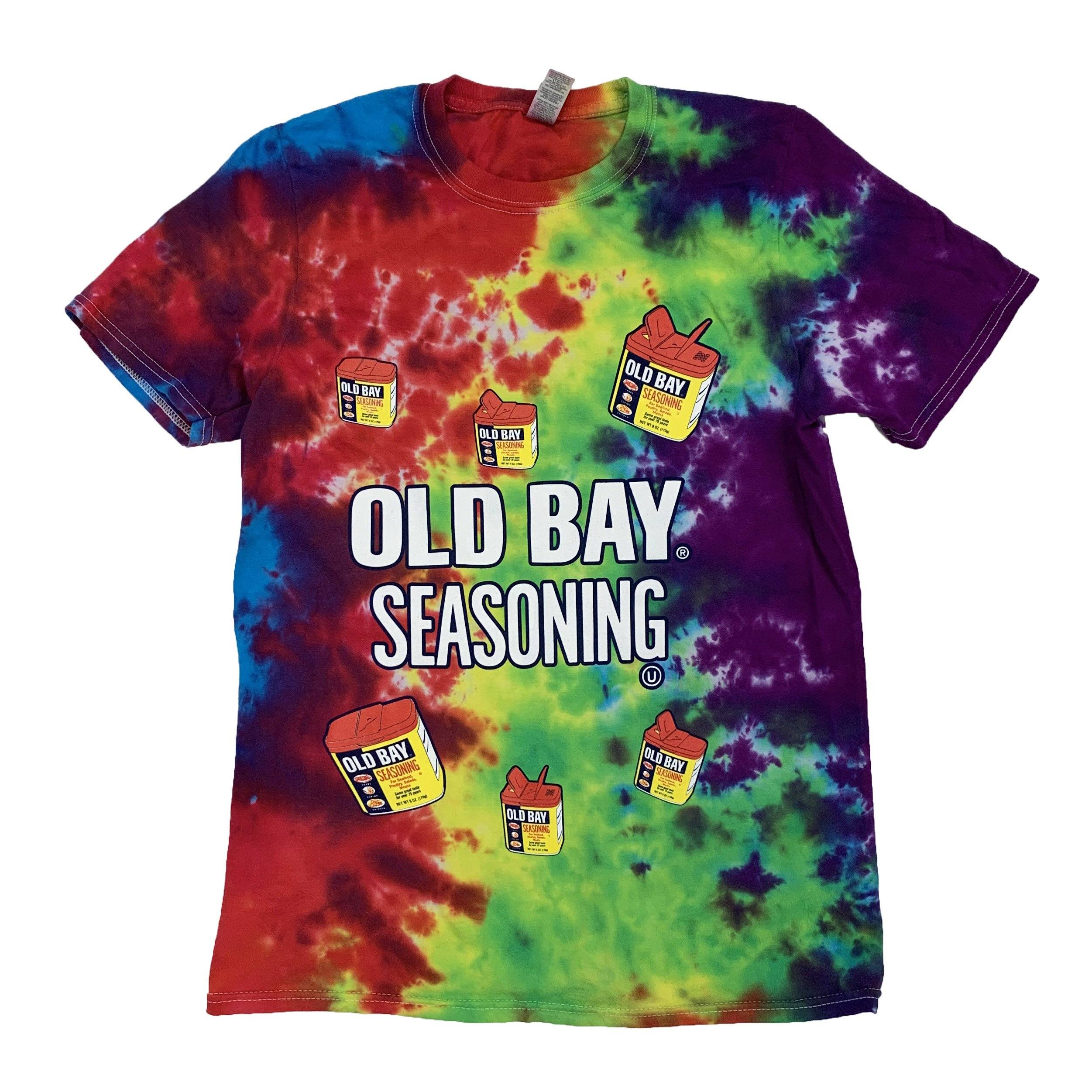 Floating Old Bay Cans (Classic Tie Dye Slushie) / Shirt - Route One Apparel