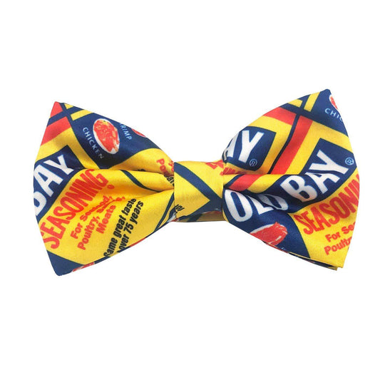 Flat Old Bay Can Pattern / Pre-Tied Bowtie - Route One Apparel
