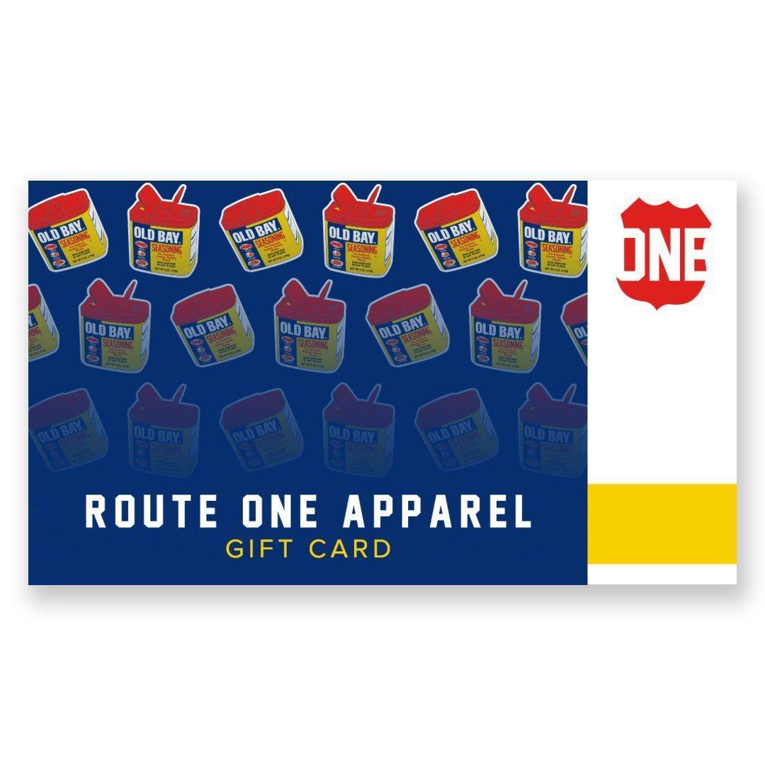 Old Bay Themed / Physical Gift Card Route One Apparel