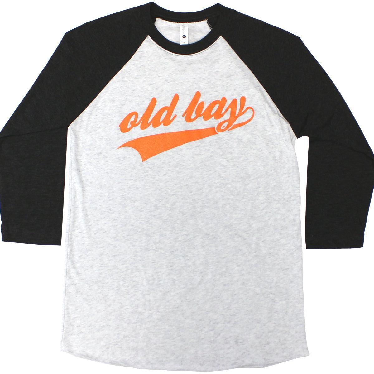 Old Bay Script (Black & White) / Vintage Baseball Jersey - Route One Apparel