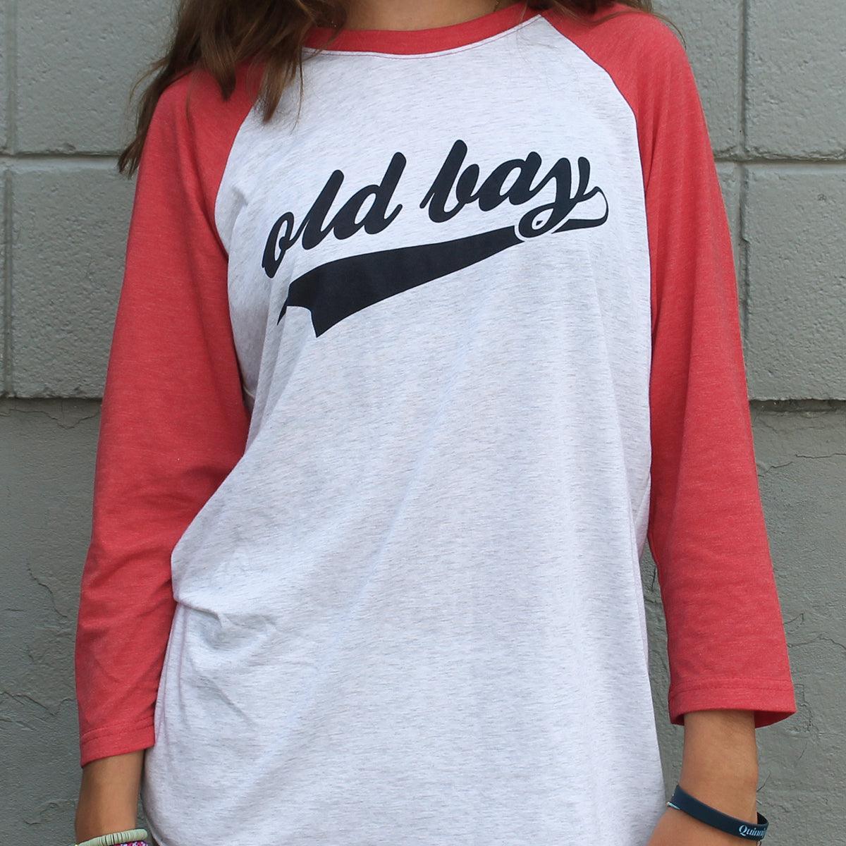 Old Bay Script (Red & White) / Vintage Baseball Jersey - Route One Apparel