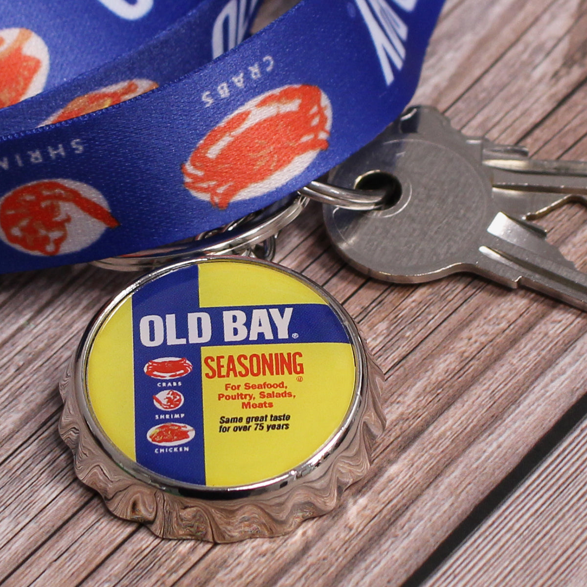 OLD BAY Can / Bottle Cap Opener Key Chain - Route One Apparel