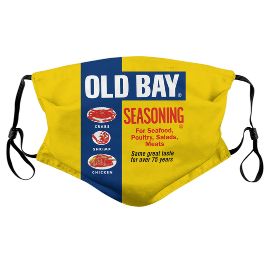 Old Bay Can (Yellow) / Face Mask - Route One Apparel