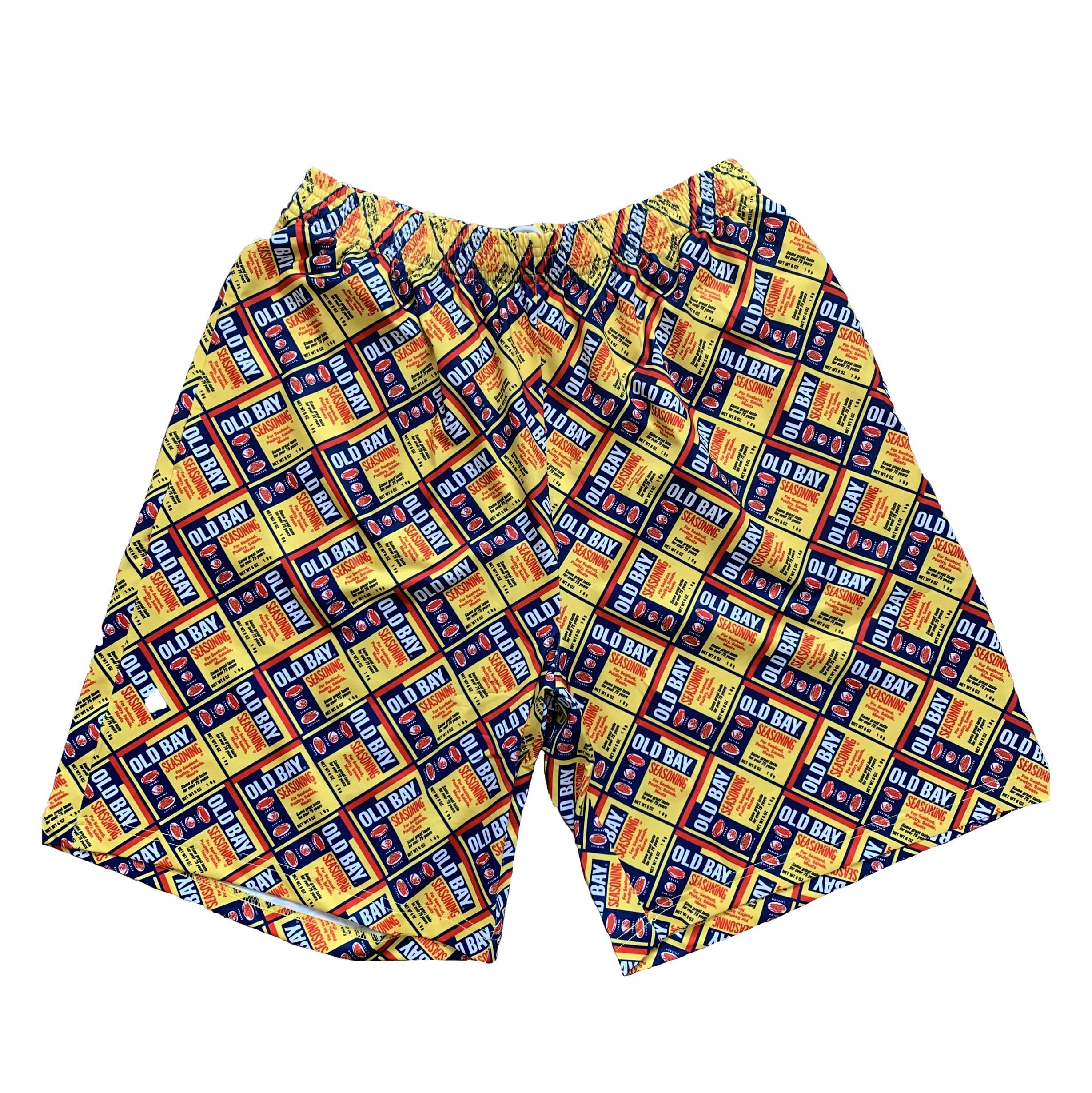 Flat Old Bay Can Pattern / Running Shorts (Men) - Route One Apparel