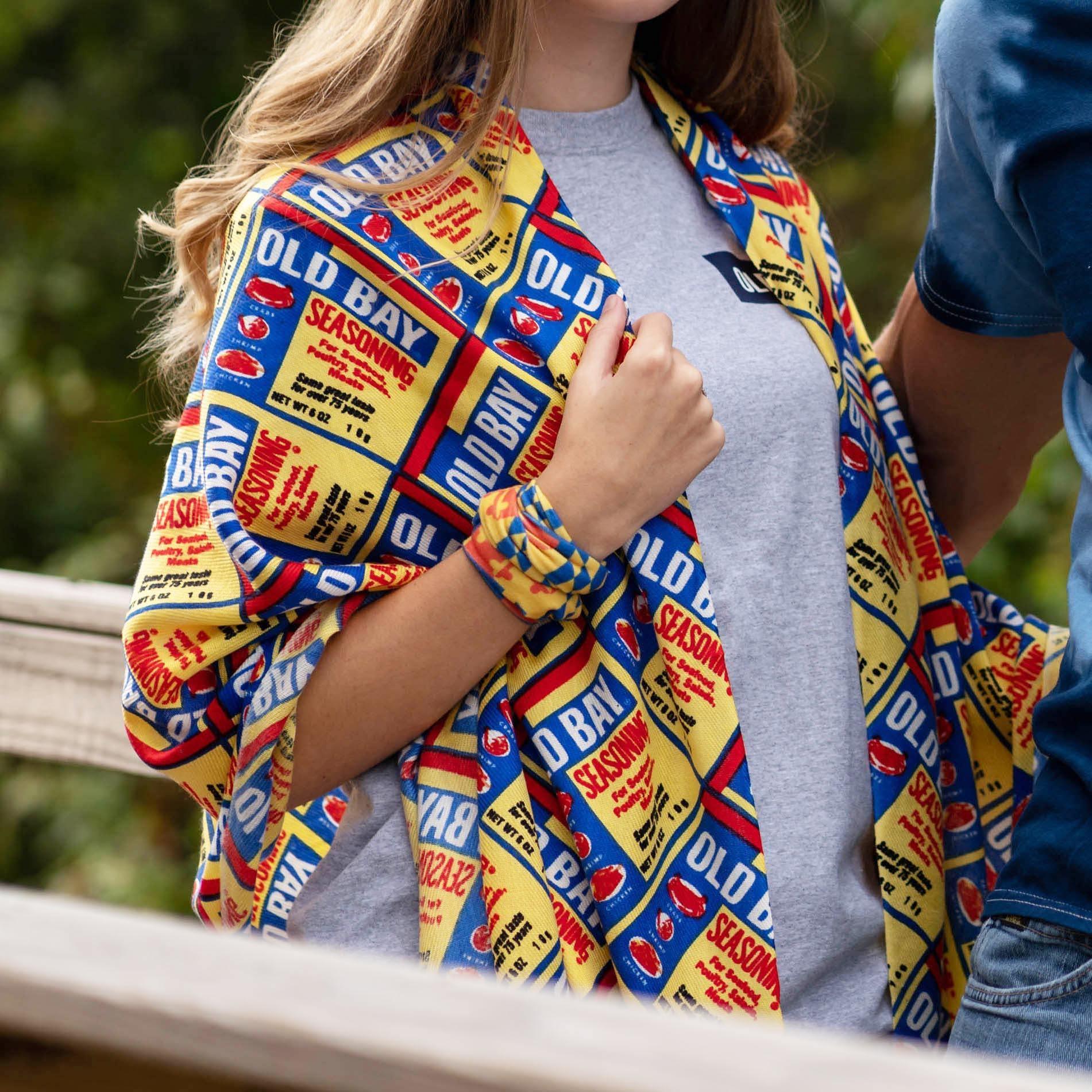 Flat Old Bay Can Pattern / Scarf - Route One Apparel