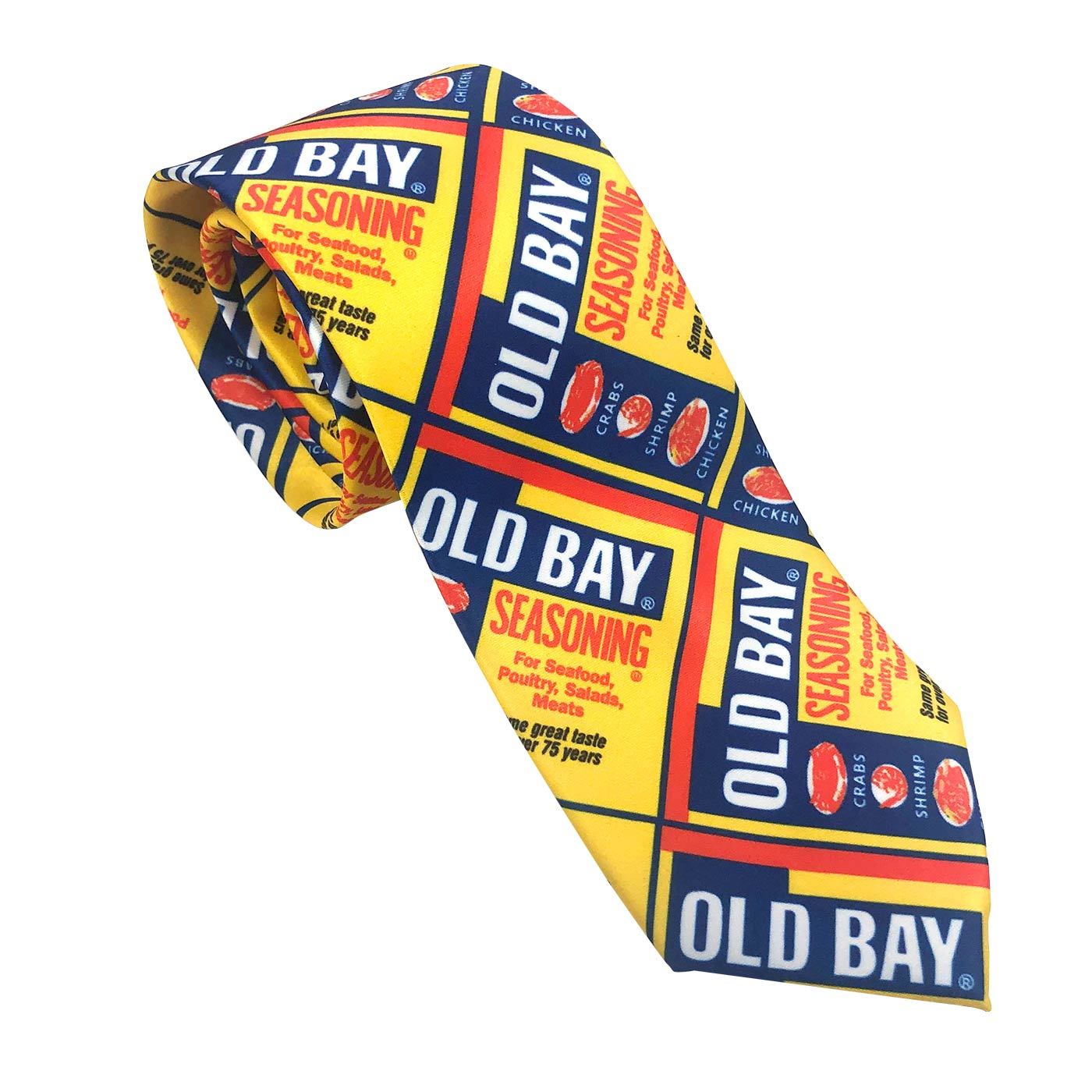 Flat Old Bay Can Pattern / Tie - Route One Apparel
