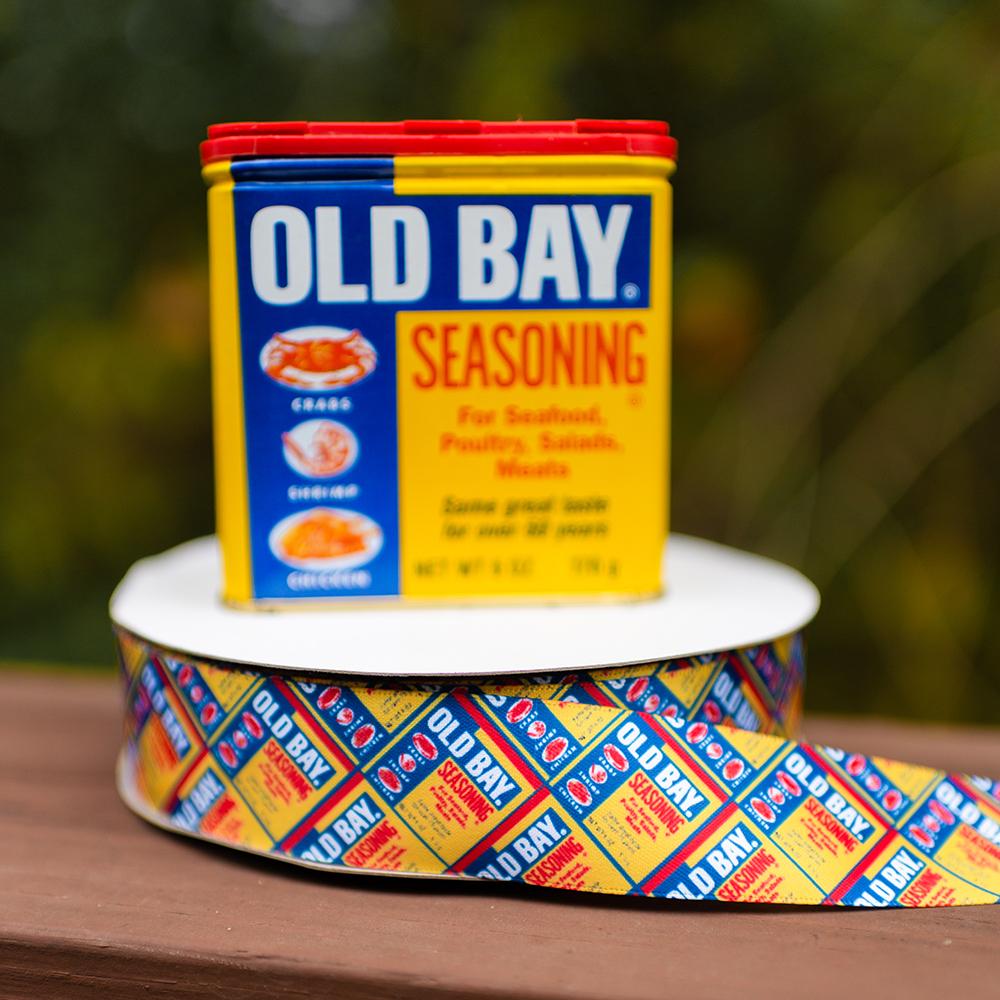 Flat Old Bay Can Pattern / Ribbon - Route One Apparel