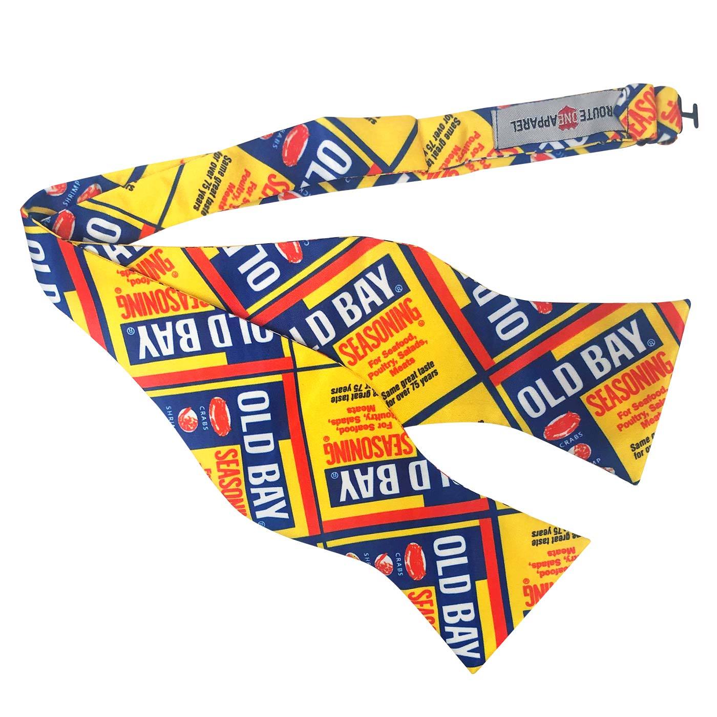 Flat Old Bay Can Pattern / Self-Tie Bow Tie - Route One Apparel