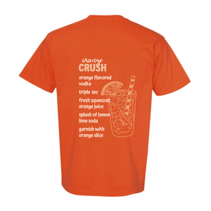 T-Shirt Vintage Orange Crush Logo Avec Soda Gradient Graphic Tee T-Shirt Vintage Orange Crush Logo Avec Soda Gradient Graphic Tee