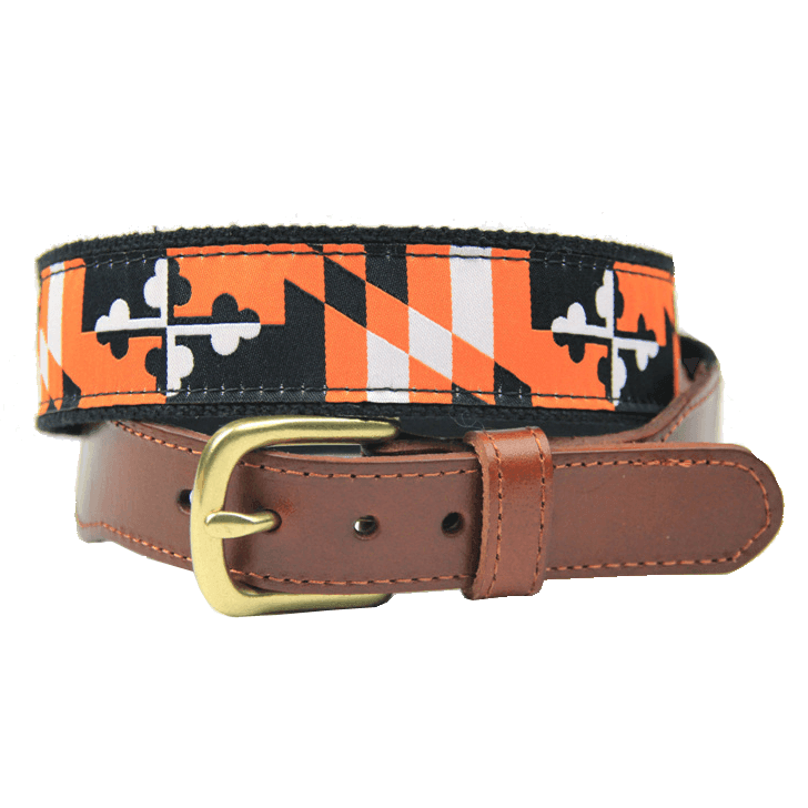 Maryland Flag Black & Orange / Belt - Route One Apparel
