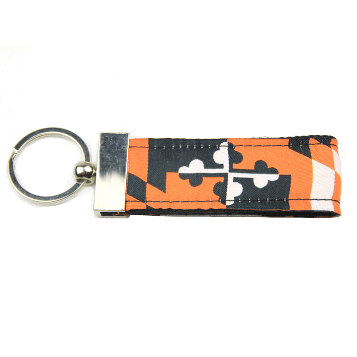 Maryland Flag Black & Orange / Key Chain - Route One Apparel